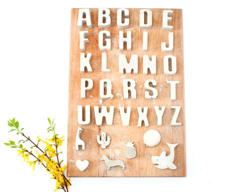 Concrete Letters - Personalised Gift - Alphabet