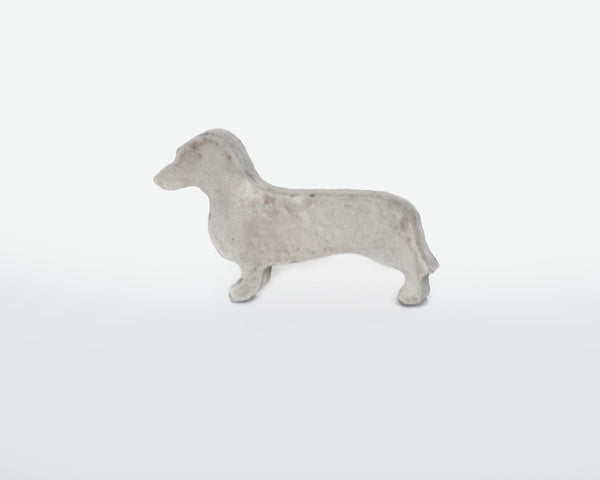 Concerete Dachshund- Contemporary Sausage Dog Statue